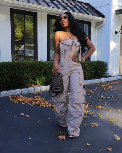 Lover of Cargo Jumpsuit ( Ships 12/15-12/31
