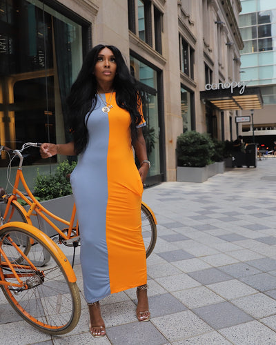 Split Decision Maxi dress