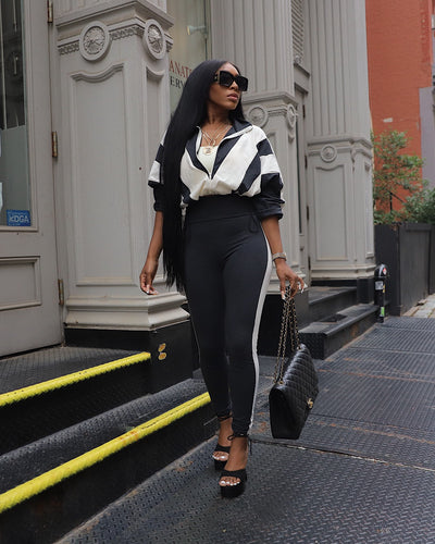 Sporty Chic Two-Piece Sweatsuit Set