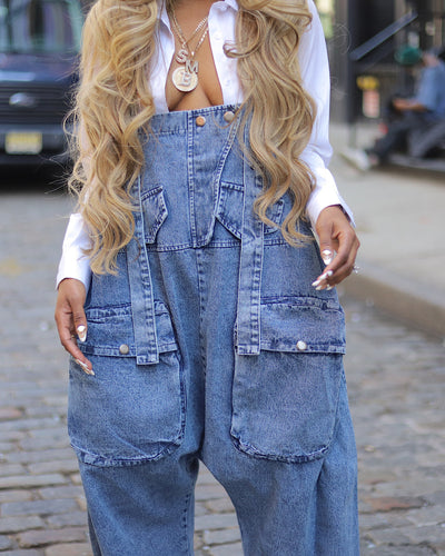 High Fashion Denim Jumpsuit