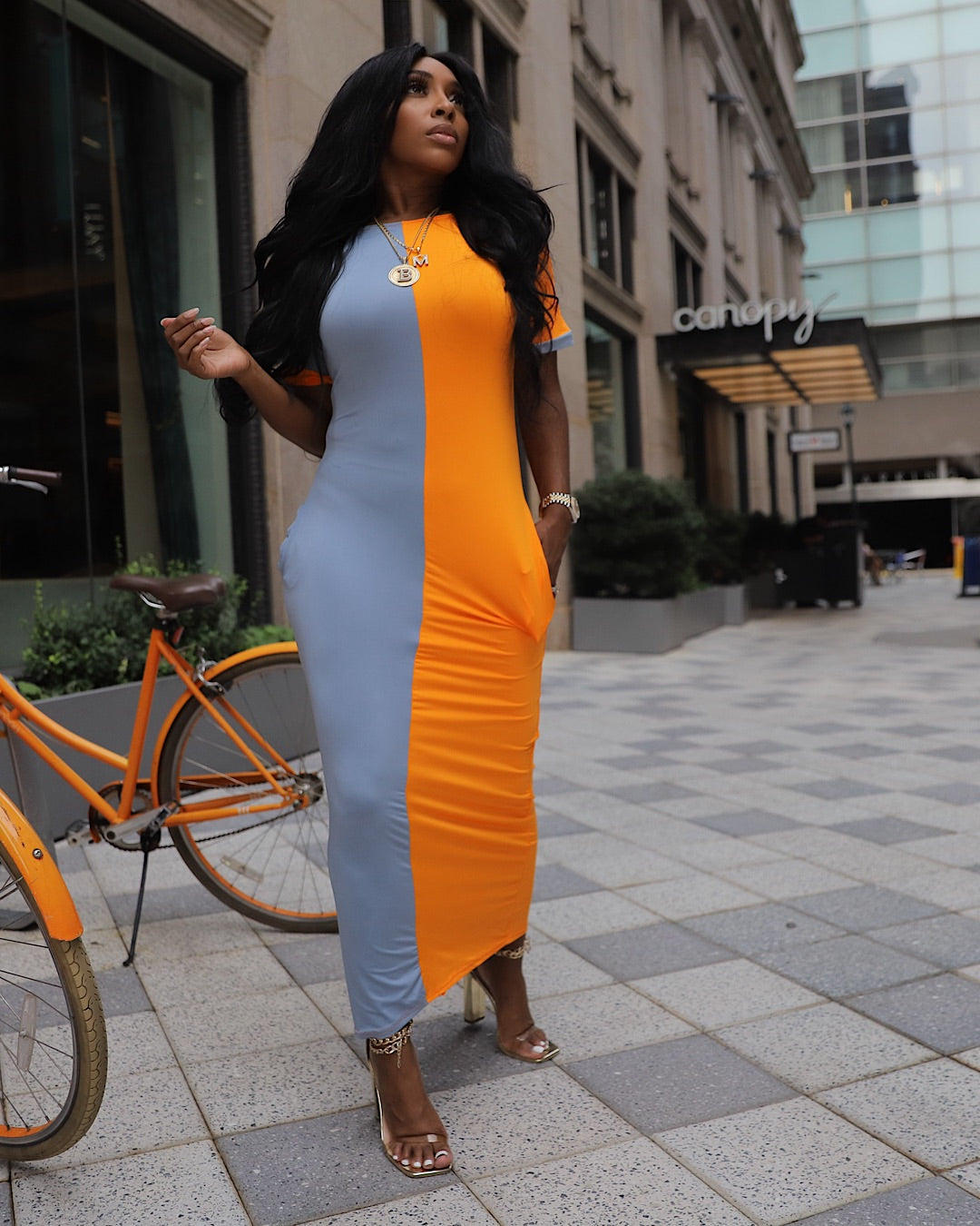Split Decision Maxi dress