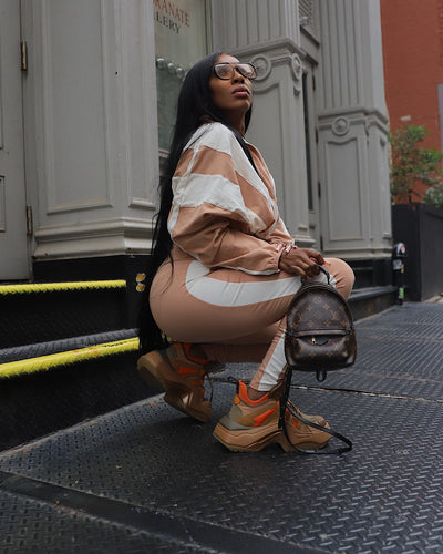 Sporty Chic Two-Piece Sweatsuit Set