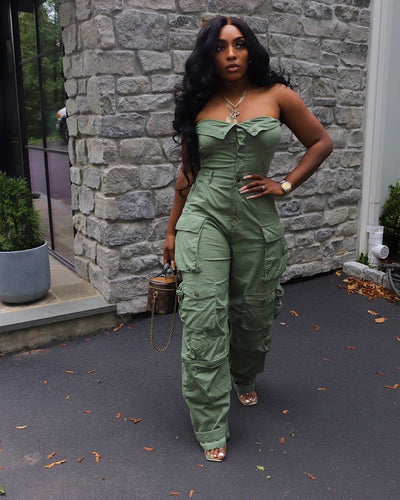 Lover of Cargo Jumpsuit ( Ships 10/20-11/15